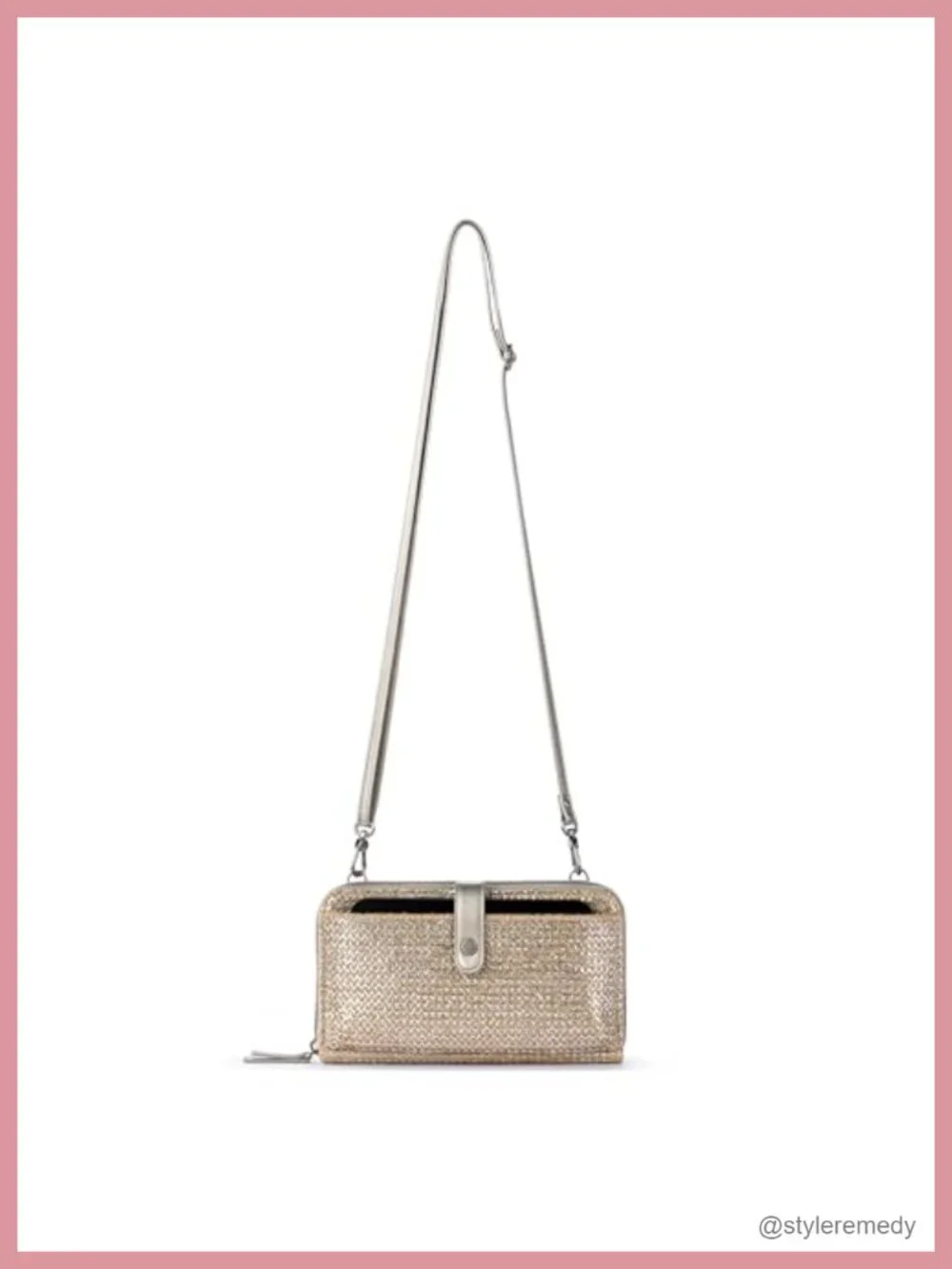 Smartphone Crossbody Purse Convertible Wristlet with Zipper